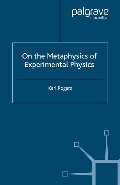 Produktbild: On the Metaphysics of Experimental Physics