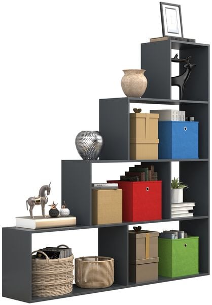 Produktbild: Holz Regal Raumteiler Standregal B&uuml;cher Dubila L