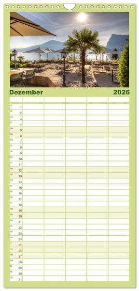 Produktbild: Familienplaner 2026 - Vierwaldst&auml;ttersee mit 5 Spalten (Wandkalender, 21 x 45 cm) CALVENDO