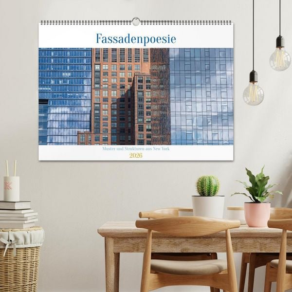 Produktbild: Fassadenpoesie &ndash; Muster & Strukturen aus New York (Wandkalender 2026 DIN A2 quer), CALVENDO Monatskalender