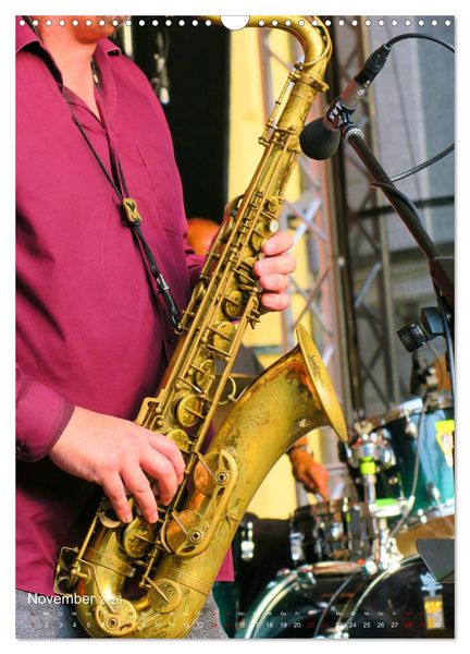 Produktbild: Saxophon live (Wandkalender 2026 DIN A3 hoch), CALVENDO Monatskalender