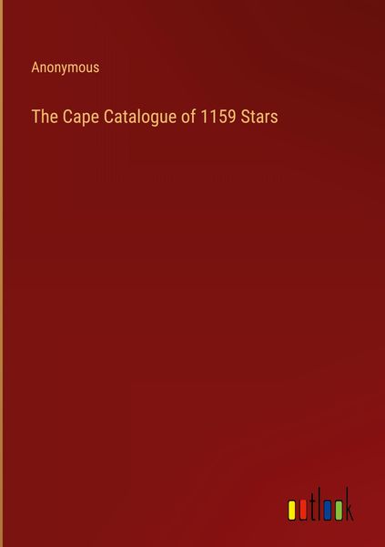 Produktbild: The Cape Catalogue of 1159 Stars