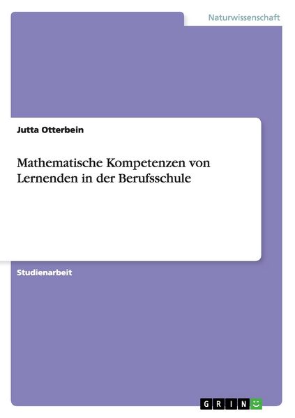 Produktbild: Mathematische Kompetenzen von Lernenden in der Berufsschule