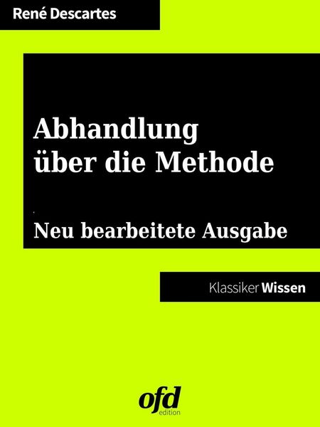 Produktbild: Abhandlung &uuml;ber die Methode