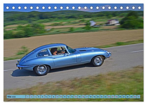 Produktbild: Jaguar E-Type - Die Raubkatze (Tischkalender 2026 DIN A5 quer), CALVENDO Monatskalender
