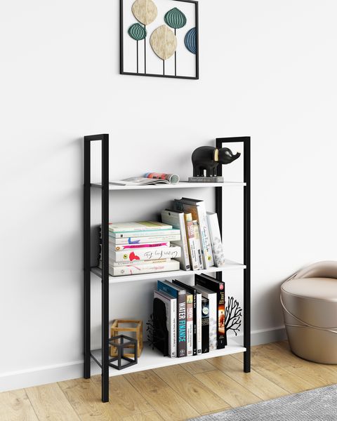 Produktbild: Holz Metall Stand Regal B&uuml;ro B&uuml;cher Flakos 3fach