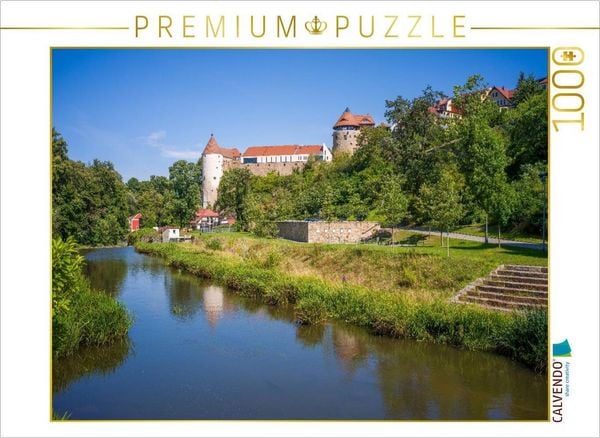 CALVENDO Puzzle Bautzen - Blick über die Spree zum Burgwasserturm | 1000 Teile Lege-Größe 64x48cm Foto-Puzzle für glückliche Stunden