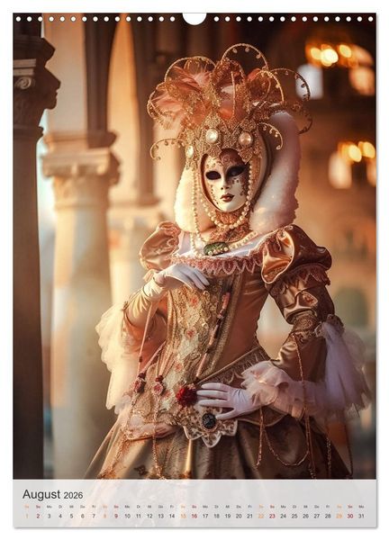 Produktbild: Karneval in Venedig (Wandkalender 2026 DIN A3 hoch), CALVENDO Monatskalender