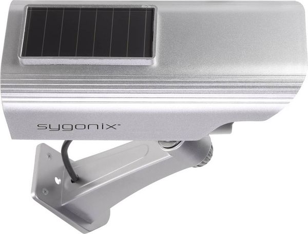 Produktbild: Sygonix SY-3420674 Kamera-Attrappe mit Solarmodul, mit blinkender LED