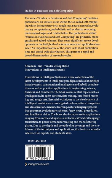 Produktbild: Innovations in Intelligent Systems