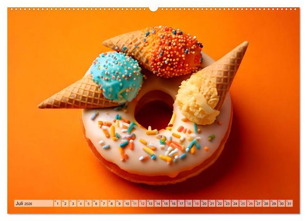 Produktbild: Donuts - Eine Reise durch die Jahreszeiten (Wandkalender 2026 DIN A2 quer), CALVENDO Monatskalender