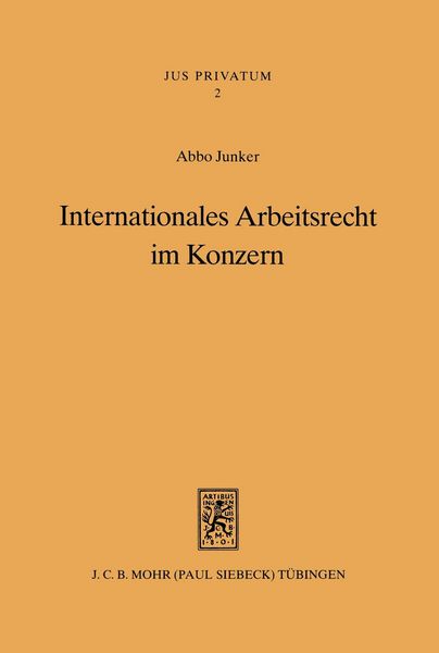 Produktbild: Internationales Arbeitsrecht im Konzern