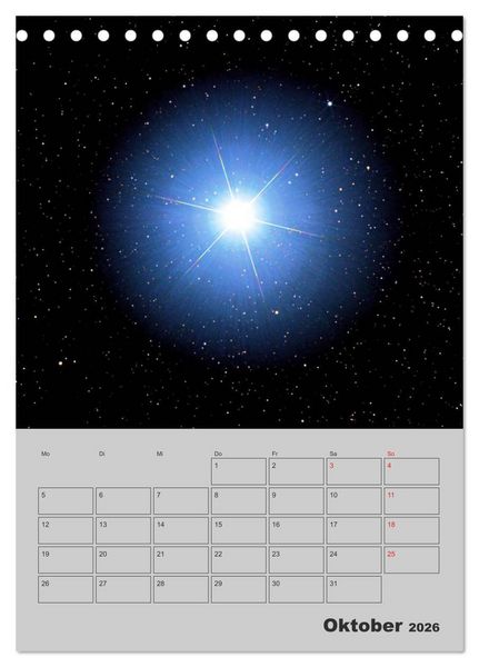Produktbild: Wunderbares Universum (Tischkalender 2026 DIN A5 hoch), CALVENDO Monatskalender