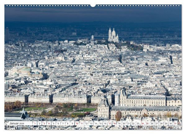 Produktbild: Paris - La Ville Lumi&egrave;re (hochwertiger Premium Wandkalender 2026 DIN A2 quer), Kunstdruck in Hochglanz
