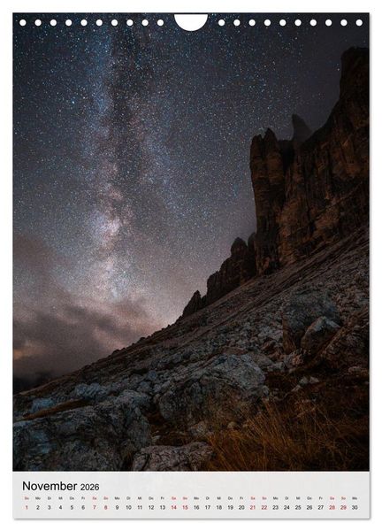 Produktbild: Die Dolomiten - Berge, die begeistern (Wandkalender 2026 DIN A4 hoch), CALVENDO Monatskalender
