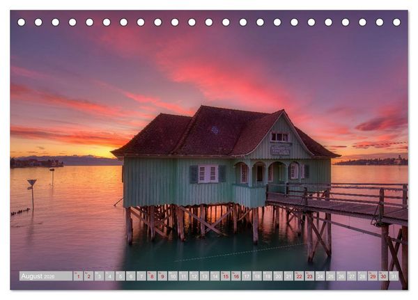 Produktbild: Bodensee-Stimmungen (Tischkalender 2026 DIN A5 quer), CALVENDO Monatskalender