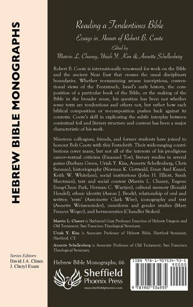 Produktbild: Reading a Tendentious Bible