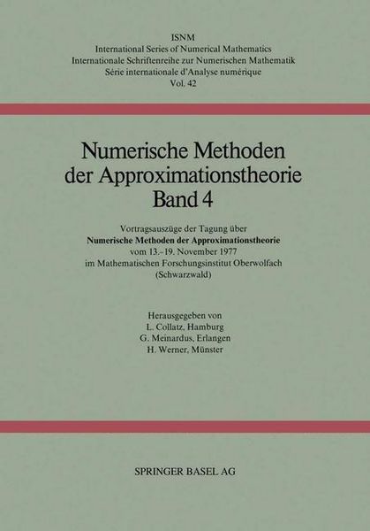 Produktbild: Numerische Methoden der Approximationstheorie