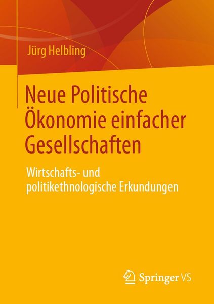 Produktbild: Neue Politische &Ouml;konomie einfacher Gesellschaften