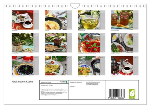 Produktbild: Gro&szlig;mutters K&uuml;che (Wandkalender 2026 DIN A4 quer), CALVENDO Monatskalender
