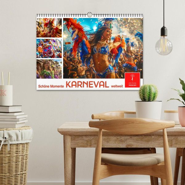 Produktbild: Karneval - sch&ouml;ne Momente weltweit (Wandkalender 2026 DIN A3 quer), CALVENDO Monatskalender