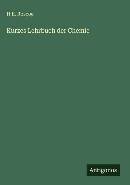 Produktbild: Kurzes Lehrbuch der Chemie