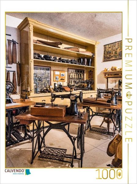 Produktbild: CALVENDO Puzzle Orthop&auml;dische Schuhmacherwerkstatt | 1000 Teile Lege-Gr&ouml;&szlig;e 64x48cm Foto-Puzzle f&uuml;r gl&uuml;ckliche Stunden