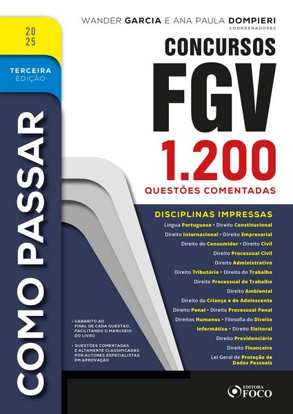 Produktbild: Como Passar em Concursos FGV - 3&ordf; Ed - 2025