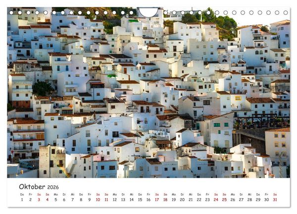 Produktbild: Andalusien - Wei&szlig;e D&ouml;rfer und wilde Natur (Wandkalender 2026 DIN A4 quer), CALVENDO Monatskalender