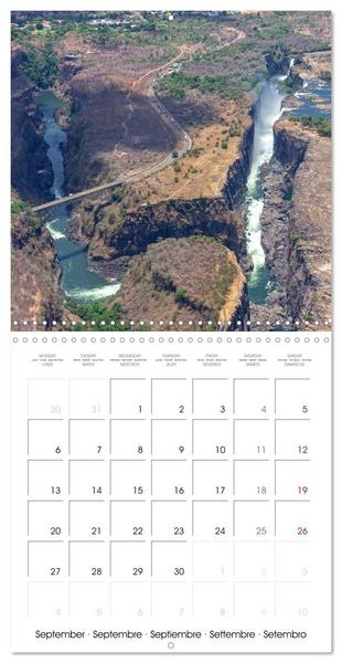Produktbild: Victoria Falls natural wonders on the Zambezi (Wall Calendar 2027 12 &times; 12 Inch) CALVENDO 12 Month Wall Calendar