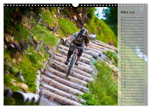 Produktbild: Downhill Moments (Wandkalender 2026 DIN A3 quer), CALVENDO Monatskalender