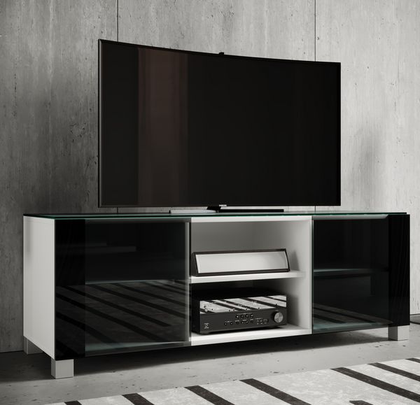 Produktbild: Holz TV Lowboard Fernsehschrank Rollen Luxala