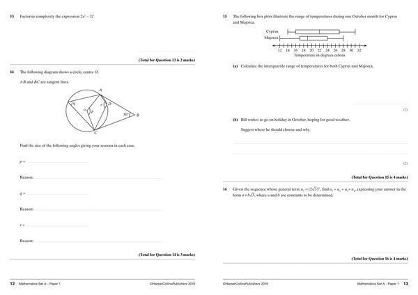 Produktbild: Edexcel GCSE 9-1 Maths Higher Practice Papers