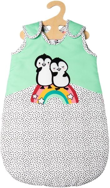 Puppen-Schlafsack Pinguin Pünktchen, Gr. 35-45 cm
