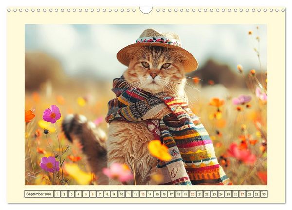 Produktbild: Elegante Modenschau auf dem Land. Bauernhoftiere als Fashion-Ikonen (Wandkalender 2026 DIN A3 quer), CALVENDO Monatskalender