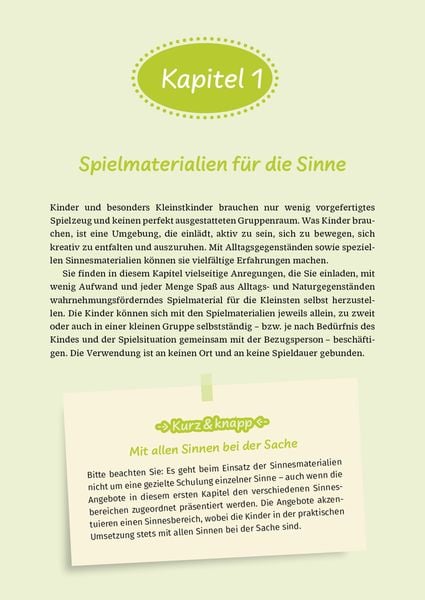 Produktbild: Sinne erleben in der Krippe