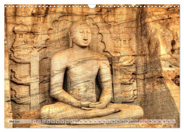Produktbild: Sri Lanka - Tempel, Tee und Elefanten (Wandkalender 2026 DIN A3 quer), CALVENDO Monatskalender