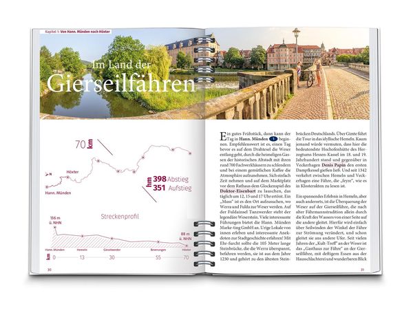 KOMPASS Radreiseführer Weser-Radweg