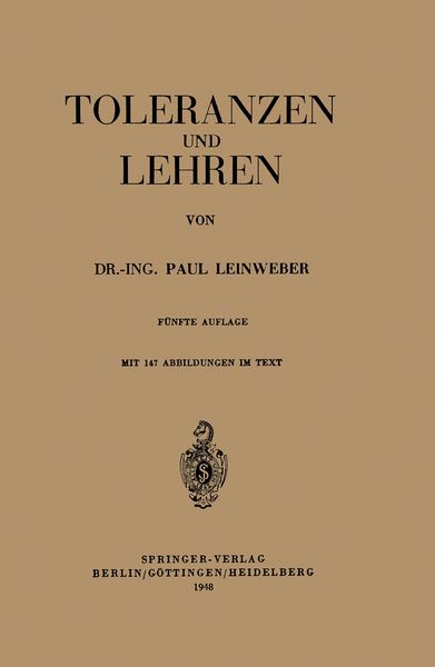 Produktbild: Toleranzen und Lehren