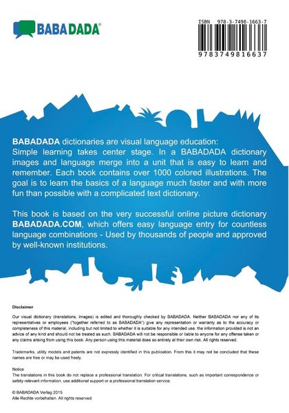 Produktbild: BABADADA, Bulgarian (in cyrillic script) - Espa&ntilde;ol de Am&eacute;rica Latina, visual dictionary (in cyrillic script) - diccionario visual