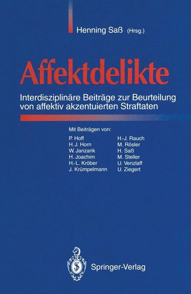 Produktbild: Affektdelikte