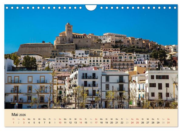 Produktbild: Ibiza Dalt Vila, Sa Penya und La Marina (Wandkalender 2026 DIN A4 quer), CALVENDO Monatskalender