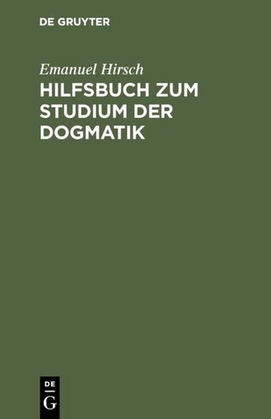 Produktbild: Hilfsbuch zum Studium der Dogmatik