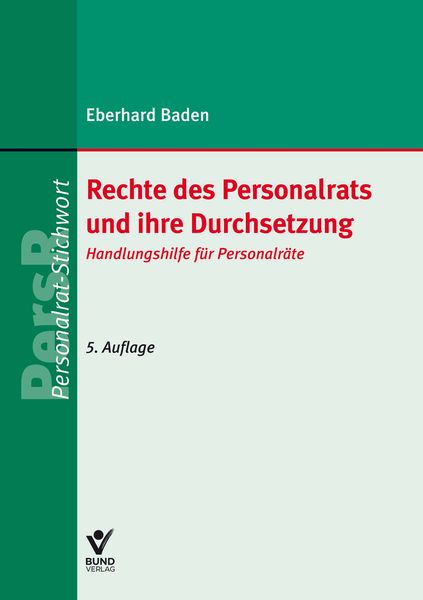 Produktbild: Rechte des Personalrats und ihre Durchsetzung