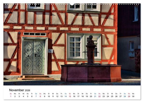 Produktbild: Michelstadt - Fachwerkromantik im Odenwald (hochwertiger Premium Wandkalender 2026 DIN A2 quer), Kunstdruck in Hochglanz