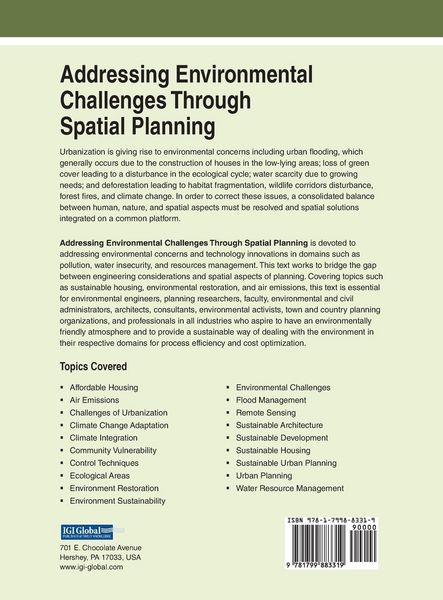 Produktbild: Addressing Environmental Challenges Through Spatial Planning
