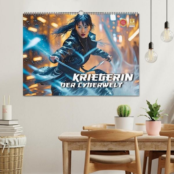 Produktbild: Kriegerin der Cyberwelt (Wandkalender 2026 DIN A2 quer), CALVENDO Monatskalender