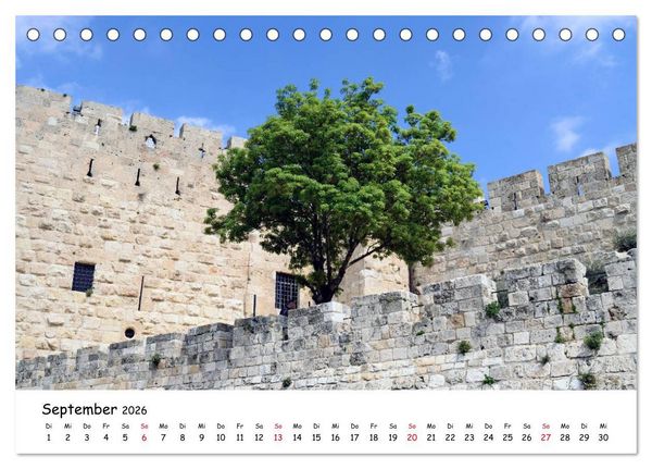 Produktbild: Traumziel Israel (Tischkalender 2026 DIN A5 quer), CALVENDO Monatskalender
