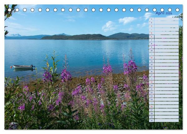 Produktbild: Landschaften Norwegens zwischen Polarkreis und Nordkap (Tischkalender 2026 DIN A5 quer), CALVENDO Monatskalender