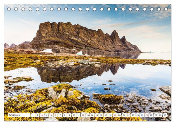 Produktbild: Scoresbysund - Sommer im gr&ouml;&szlig;ten und l&auml;ngsten Fjordsystem der Welt (Tischkalender 2026 DIN A5 quer), CALVENDO Monatskalender